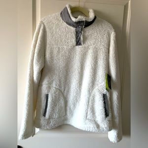 Eddie Bauer Journey Sherpa Pullover Coconut Milk/Frost Gray